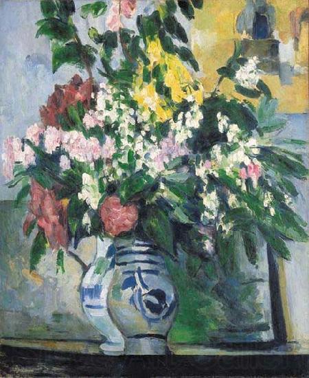 Paul Cezanne Les deux vases de fleurs Norge oil painting art